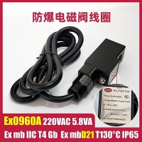 防爆电磁阀线圈电磁铁粉尘气体Ex0960A 220VAC 5.8VA新款通用型