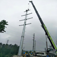 河北电力钢管桩 电力钢管塔 电力钢管杆 地脚螺栓 钢管杆